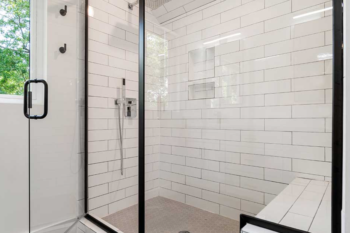 frameless glass shower doors in Victoria