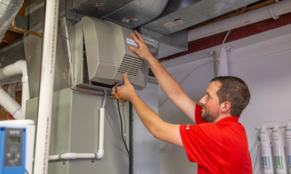 furnace humidifier installation