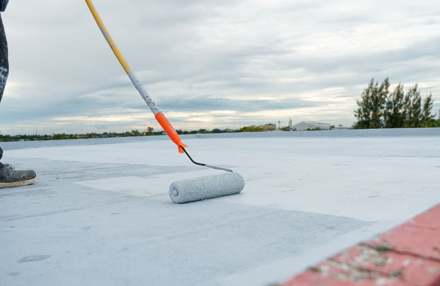 applying waterproof membrane